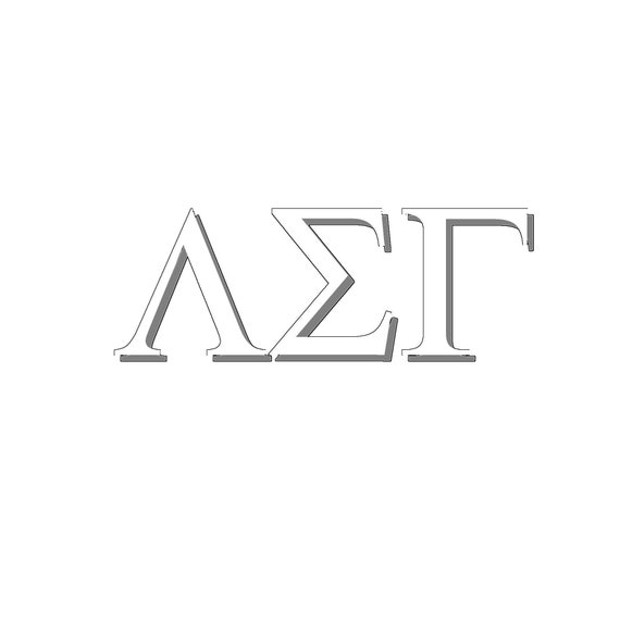 Lambda Sigma Gamma Window Decal