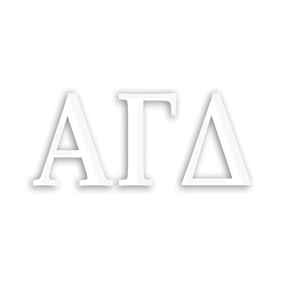 Alpha Gamma Delta Window Decal