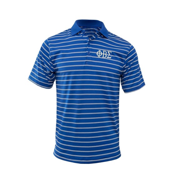 Phi Beta Sigma Wide Stripe Polo