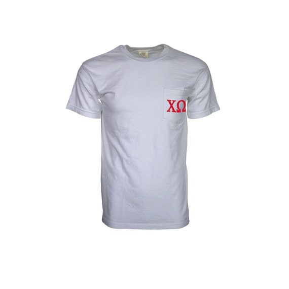 Chi Omega Comfort Color Pocket T-shirt