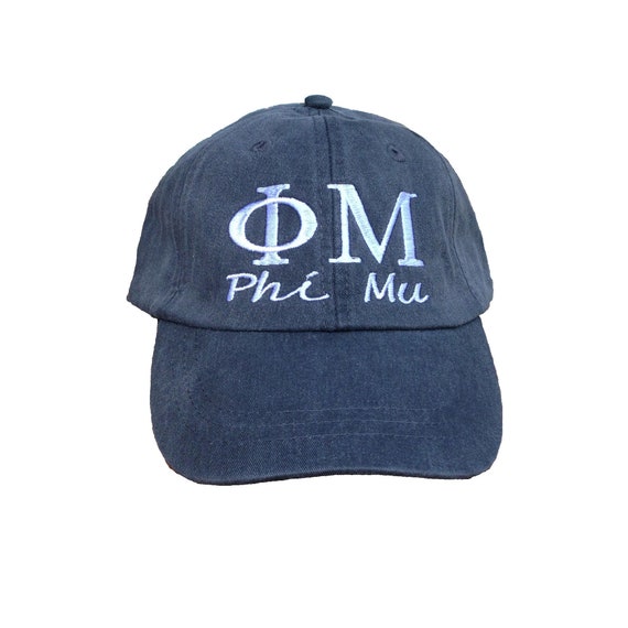 Phi Mu with script baseball cap
