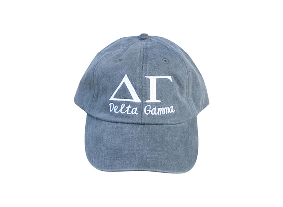 Delta Gamma with script baseball cap