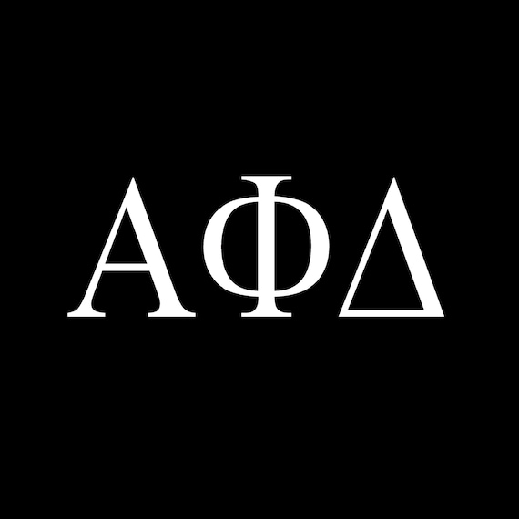 Alpha Phi Delta Window Decal