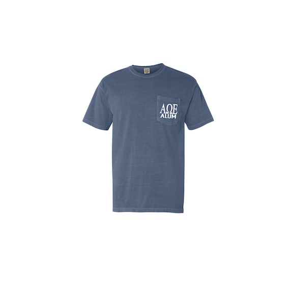 Alpha Omega Epsilon Alum Comfort Color Pocket T-shirt