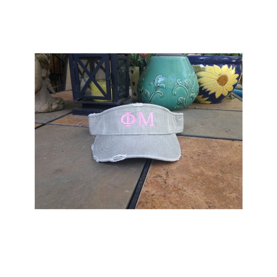 Phi Mu Distressed Visor