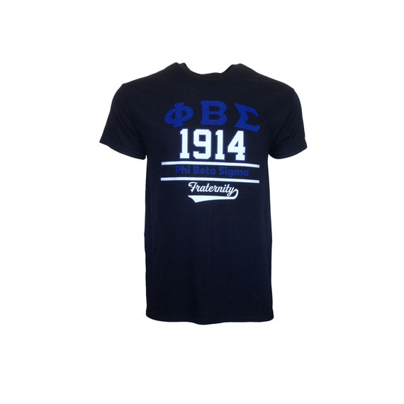 Phi Beta Sigma Black Printed T-shirt