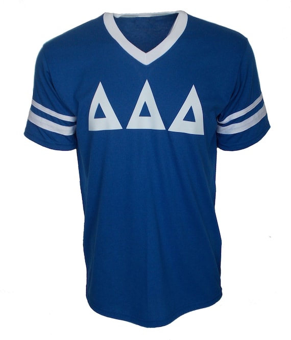 Delta Delta Delta - Stripe Sleeve T-shirt Jersey