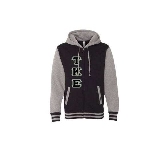 Tau Kappa Epsilon Varsity Full Zip Hooded Sweatshirt