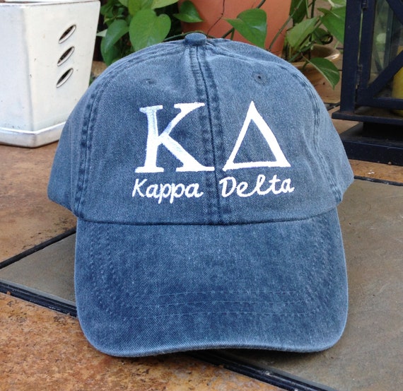 Kappa Delta with script baseball cap