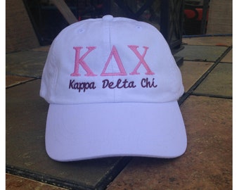 Kappa Delta Chi with script baseball cap