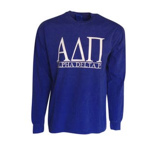 Alpha Delta Pi - Bar Design Long Sleeve T-shirt