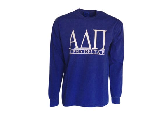 Alpha Delta Pi - Bar Design Long Sleeve T-shirt