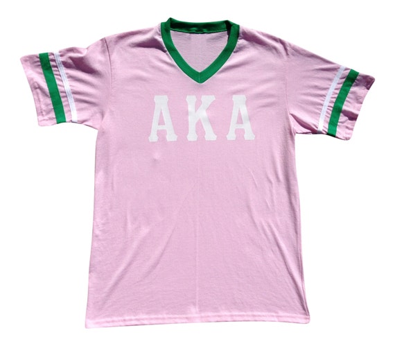 Alpha Kappa Alpha - Stripe Sleeve T-shirt Jersey