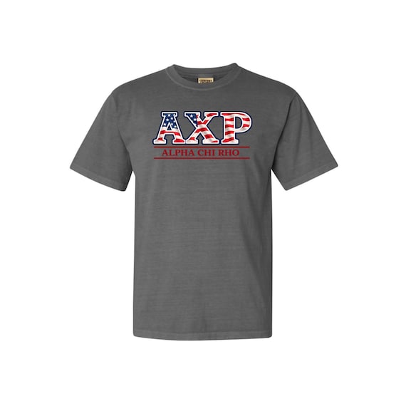 Alpha Chi Rho US flag T-shirt