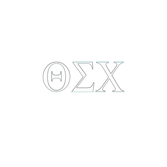 Theta Sigma Chi Window Decal