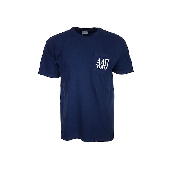 Alpha Delta Pi Dad Comfort Color Pocket T-shirt