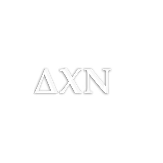 Delta Chi Nu Window Decal