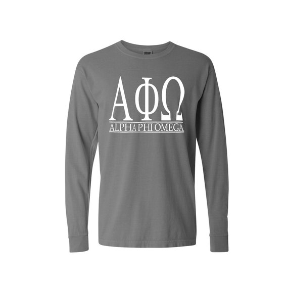 Alpha Phi Omega Bar Design Long Sleeve T-shirt