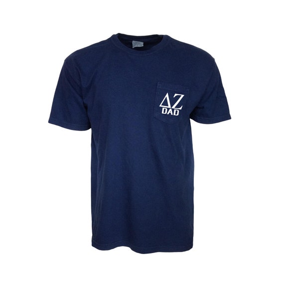 Delta Zeta Dad Comfort Color Pocket T-shirt