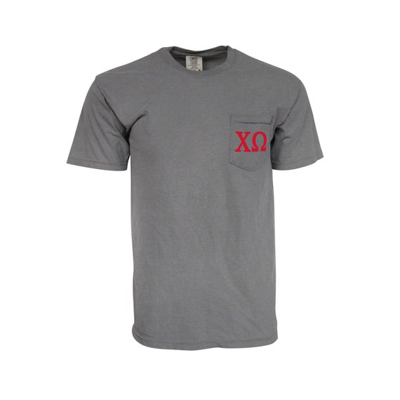 Chi Omega Comfort Color Pocket T-shirt