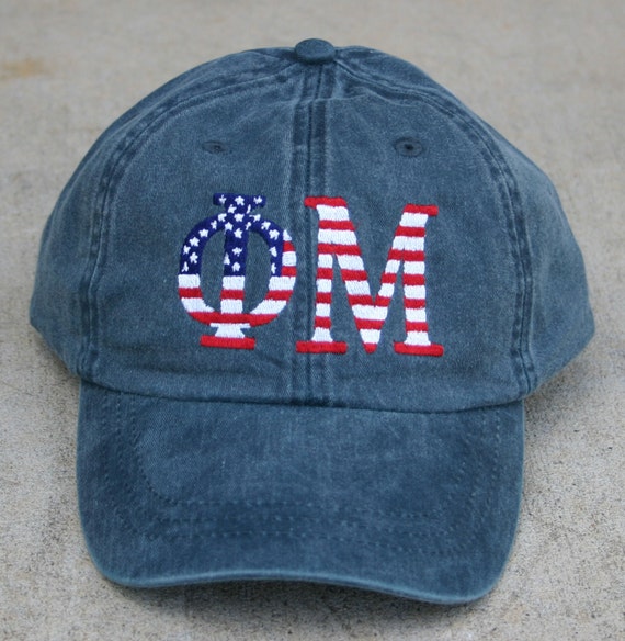 Phi Mu American Flag Cap