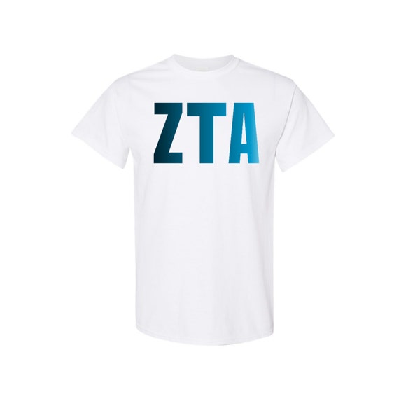 Zeta Tau Alpha Gradient Letter T-shirt