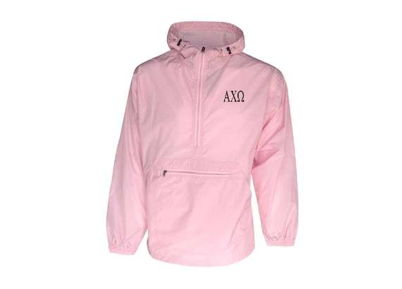 Alpha Chi Omega Unlined Anorak (Pink)