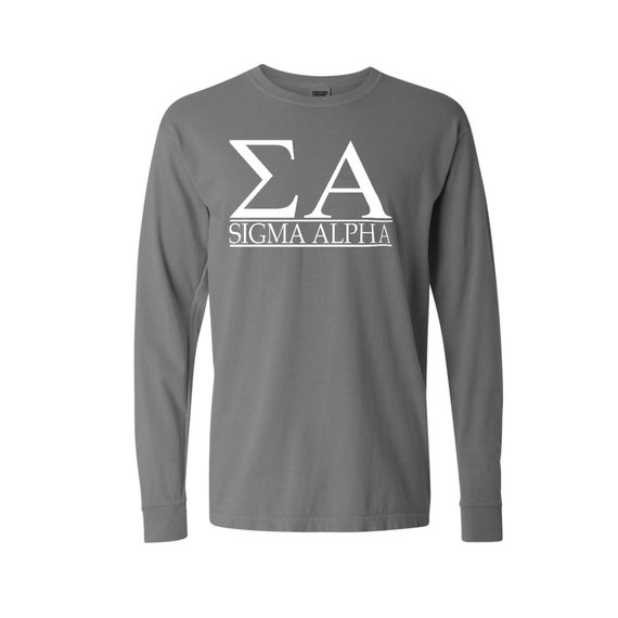 Sigma Alpha Bar Design Long Sleeve T-shirt