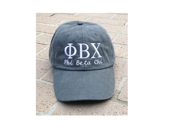 Phi Beta Chi with script baseball cap