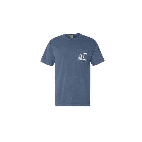 Delta Gamma Mom Comfort Color Pocket T-shirt