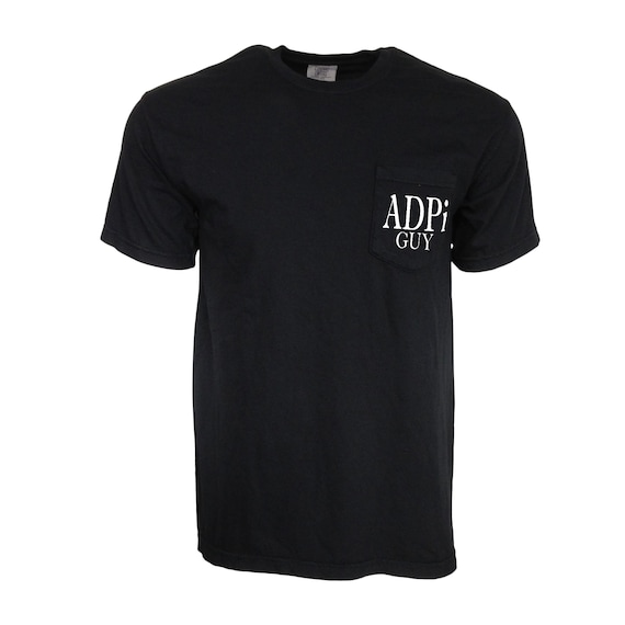 Alpha Delta Pi Guy Comfort Color Pocket T-shirt