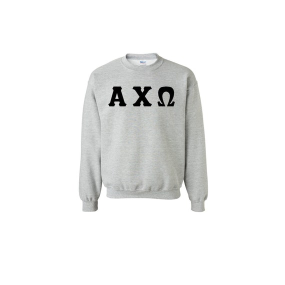 Alpha Chi Omega - Athletic Grey Sweatshirt