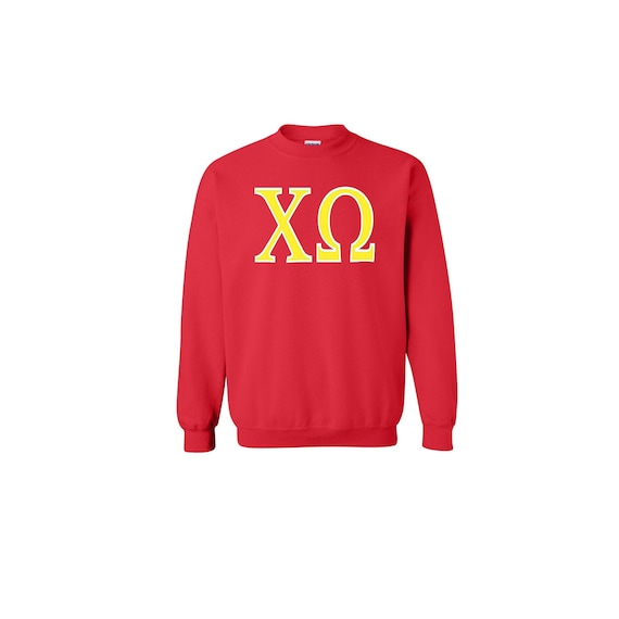 Chi Omega - Sweatshirt - 2 color letters