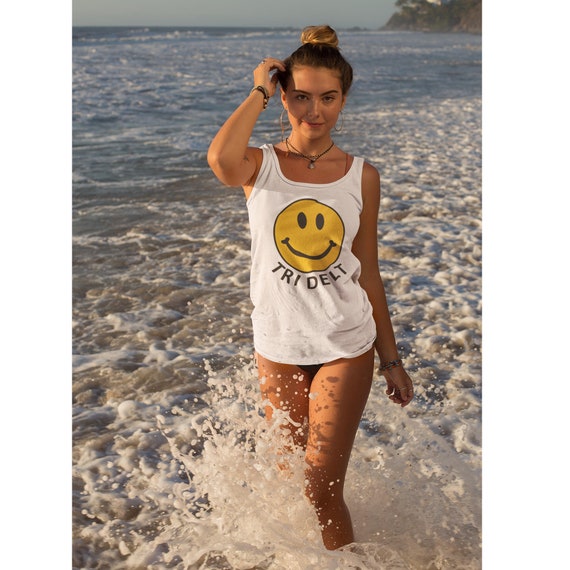Delta Delta Delta - Smiley Face Tank Top