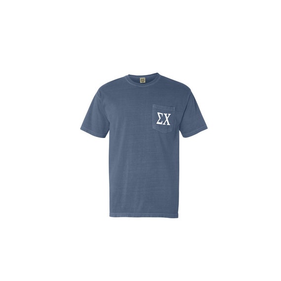 Sigma Chi Comfort Color Pocket T-shirt