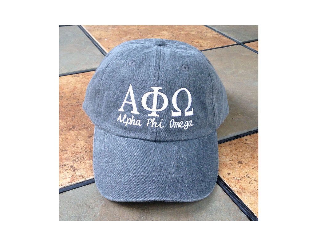 Alpha Phi Omega Script Baseball Cap - Etsy