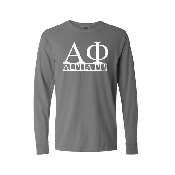 Alpha Phi Bar Design Long Sleeve T-shirt