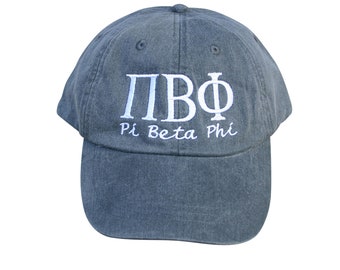Pi Beta Phi with script baseball cap