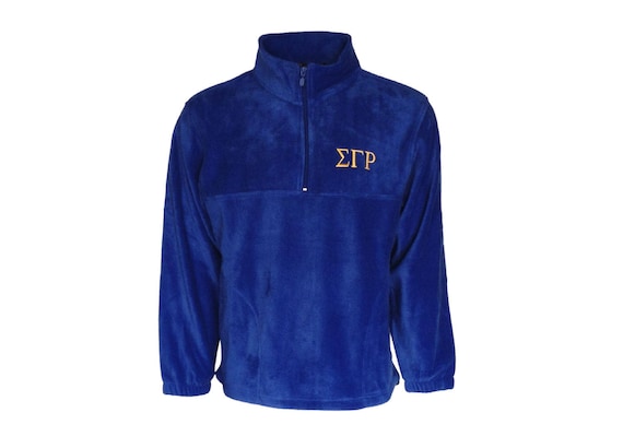 Sigma Gamma Rho Fleece Quarter Zip Pullover (Royal Blue)