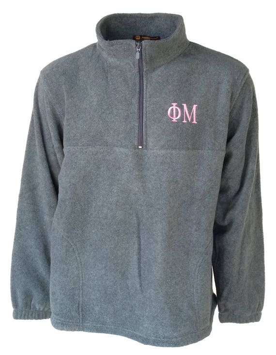 Phi Mu Fleece Quarter Zip Pullover