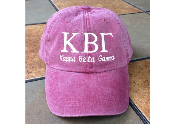 Kappa Beta Gamma script baseball cap