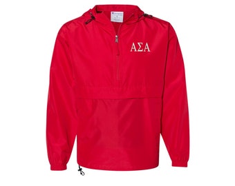 Alpha Sigma Alpha Unlined Anorak