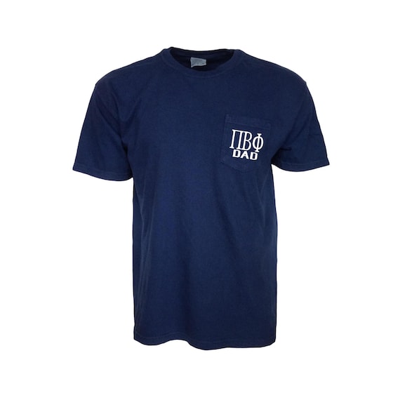 Pi Beta Phi Dad Comfort Color Pocket T-shirt