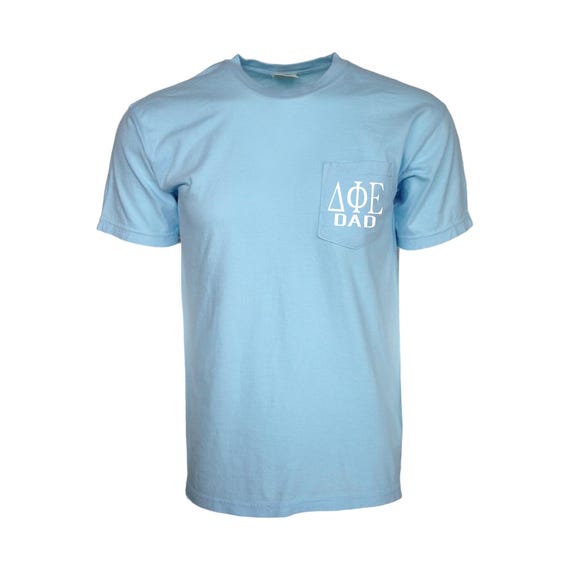 Delta Phi Epsilon Dad Comfort Color Pocket T-shirt