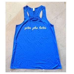 Zeta Phi Beta Flowy Racerback Tank Top