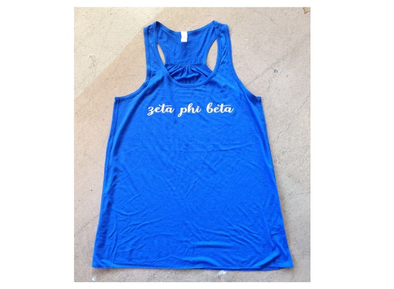 Zeta Phi Beta Flowy Racerback Tank Top