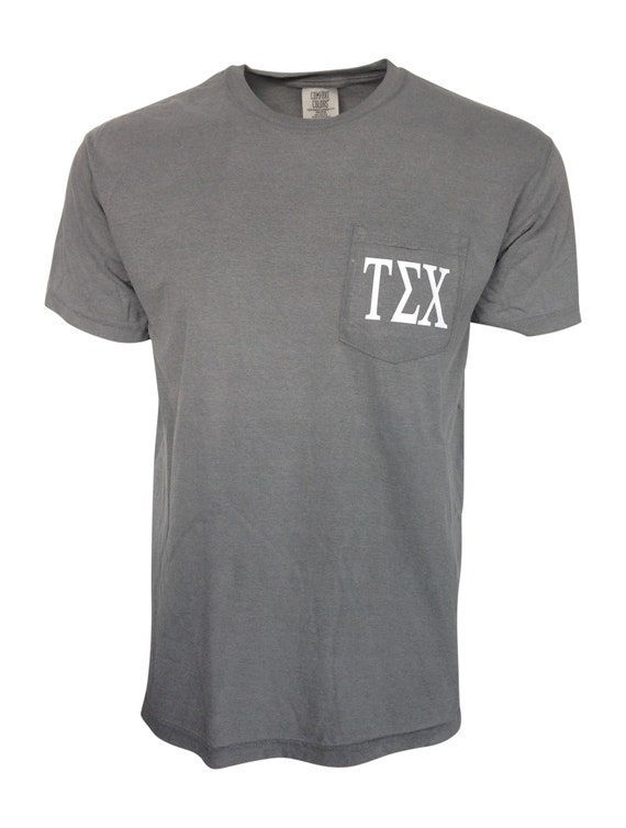 Tau Sigma Chi Comfort Color Pocket T-shirt