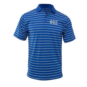 Phi Beta Sigma Wide Stripe Polo