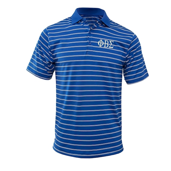 Phi Beta Sigma Wide Stripe Polo
