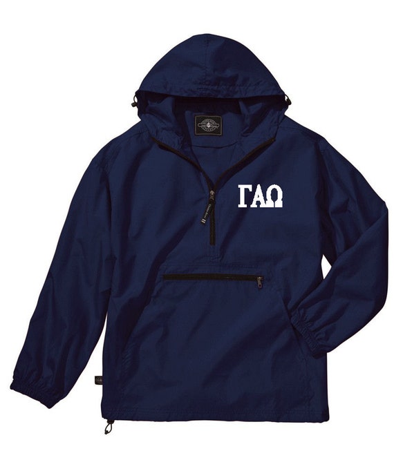 Gamma Alpha Omega Unlined Anorak (Navy Blue)